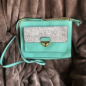 Gianni Bini Mint Leopard Purse